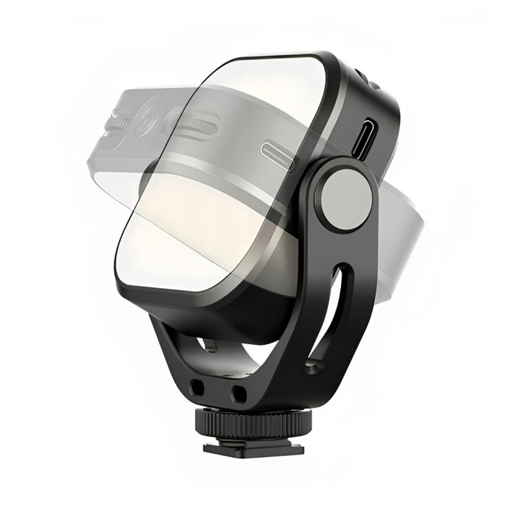 Lámpara LED Bicolor Ulanzi VL66 Para Smartphone Y Cámara - Giratoria 360°, Temperatura Ajustable 2500-6500K, Batería 2000mAh