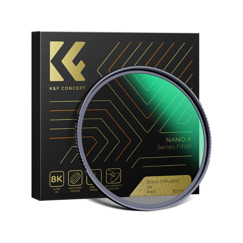 Filtre 2 En 1 K&F Concept 67mm Black-Mist 1/4 + ND2-32 Variable Sans Croix