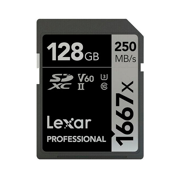 Tarjeta de Memoria Lexar 1667x SDXC UHS-II 128GB 250MB/s Clase 10