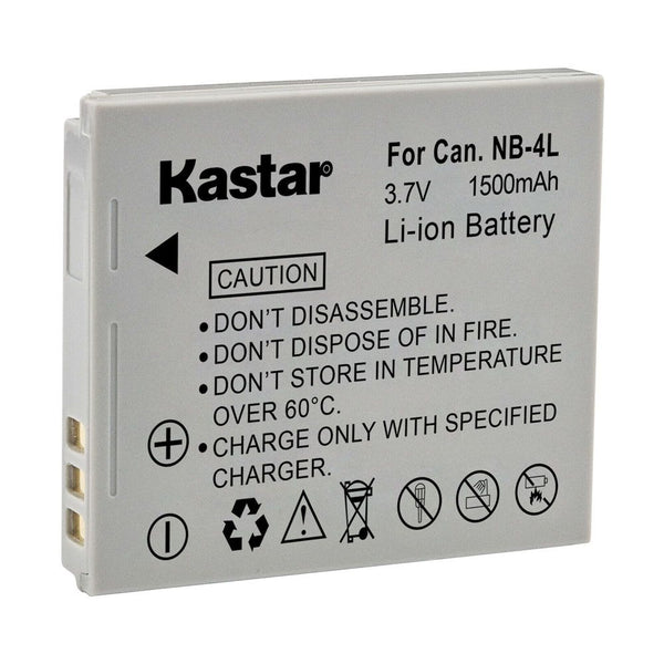 Batería Kastar NB-4L Canon PowerShot SD40, SD450