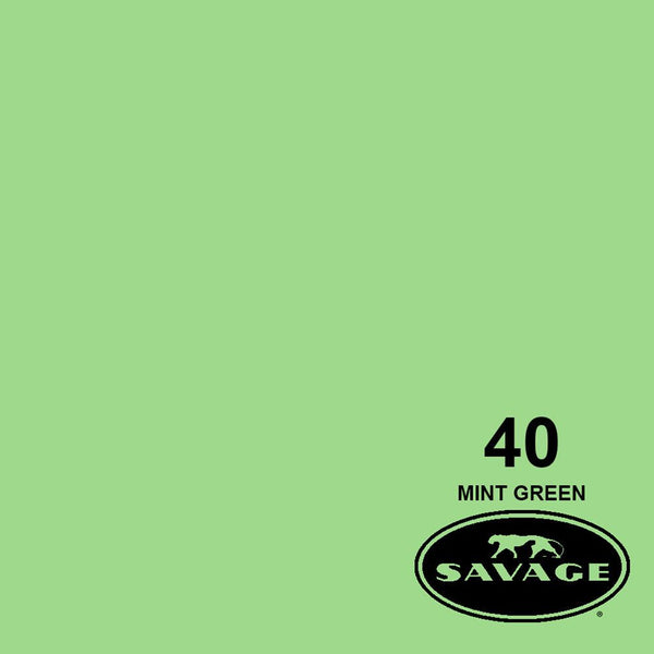 Ciclorama de Papel Chico Mint Green #40 Savage