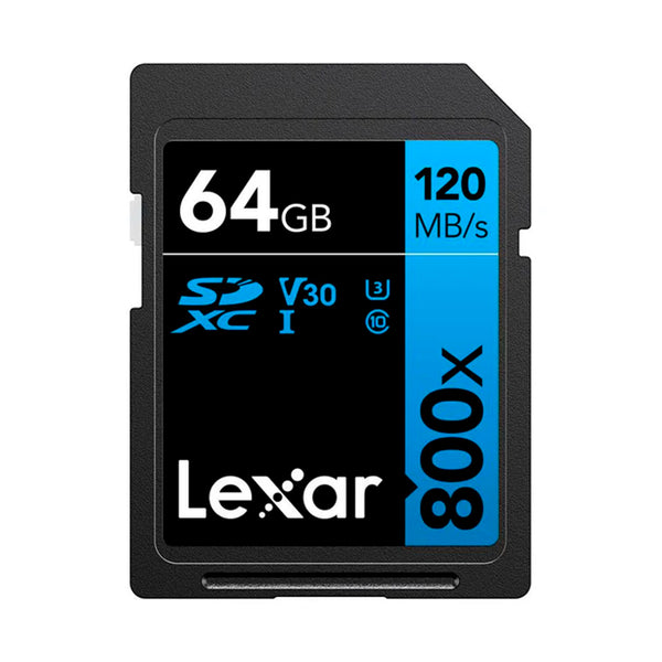 Tarjeta de Memoria Lexar 800X SDXC UHS-1 64GB 120MB/s Clase 10