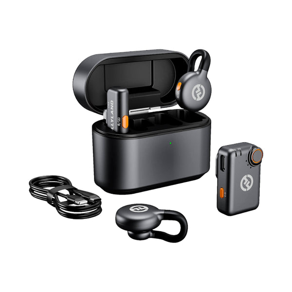 Micrófono Inalámbrico Dual Hollyland Lark M2S Combo con Estuche de Carga