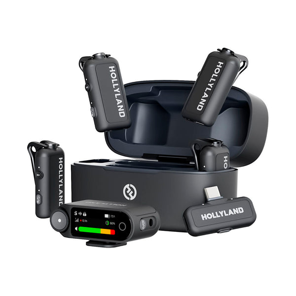 Micrófono Inalámbrico Cuádruple Hollyland Lark MAX 2 Combo