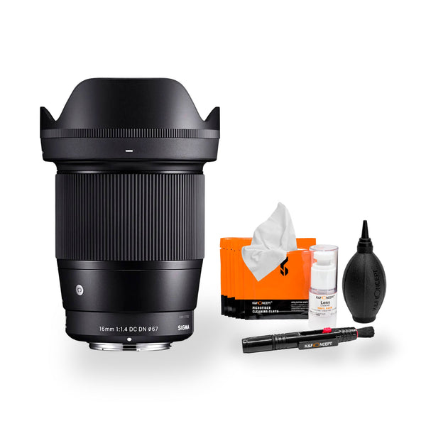 Lente Sigma 16mm f/1.4 DC DN para Canon RF + Kit de limpieza Gratis