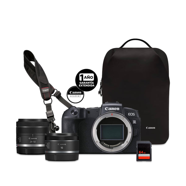 Cámara Canon EOS RP Kit con 2 Lentes + Mochila Memoria y Curso