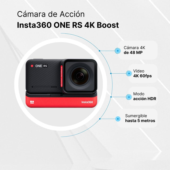 Cámara Insta360 ONE RS - 4K Edition (módulo 4K - sin memoria micro SD)