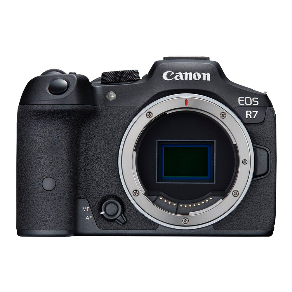 Kit Cámara Canon Mirrorless EOS R7 Content Creator con Micrófono y Batería