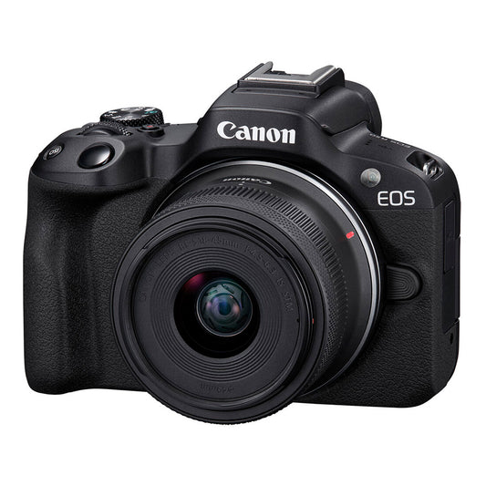 Cámara Canon Mirrorless EOS R50 con RF-S 18-45 y 55-210mm