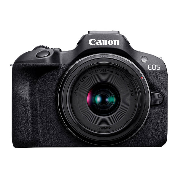 Cámara Canon Mirrorless EOS R100 con Lente 18-45mm f/4.5-6.3 IS STM