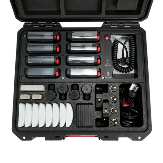 Kit 8 Lámparas Panel Led RGB MC Pro Aputure