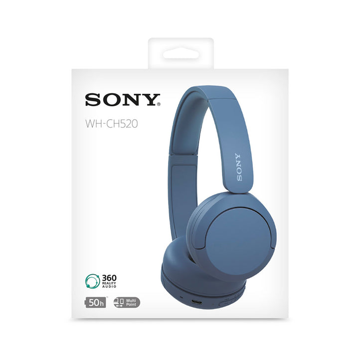 Audífonos Inalámbricos Sony On-Ear con Micrófono WH-CH520 Azul