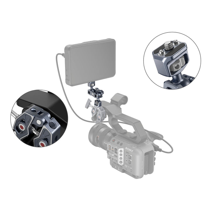 Simagic Alpha 2 Morsetti Super Clamp SmallRig 2058 - Per Fotocamera, Monitor, Luci LED, Braccio Magico Morsetti Universali Per Attrezzatura Video - Foto 8