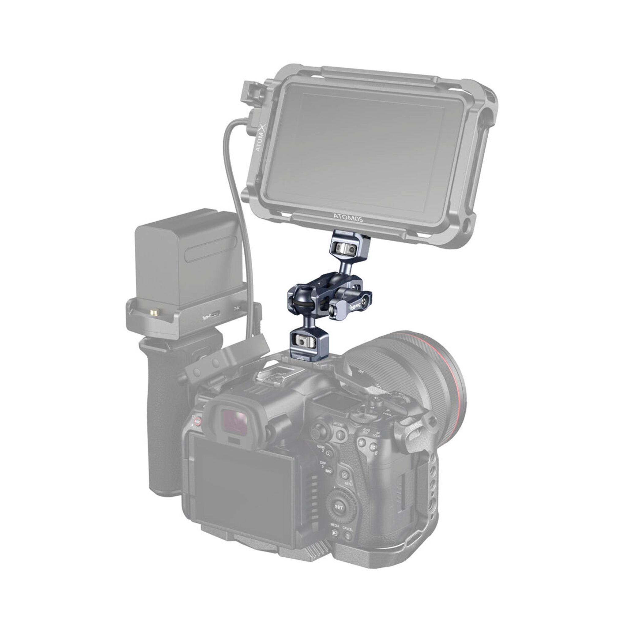 Simagic Alpha 2 Morsetti Super Clamp SmallRig 2058 - Per Fotocamera, Monitor, Luci LED, Braccio Magico Morsetti Universali Per Attrezzatura Video - Foto 3