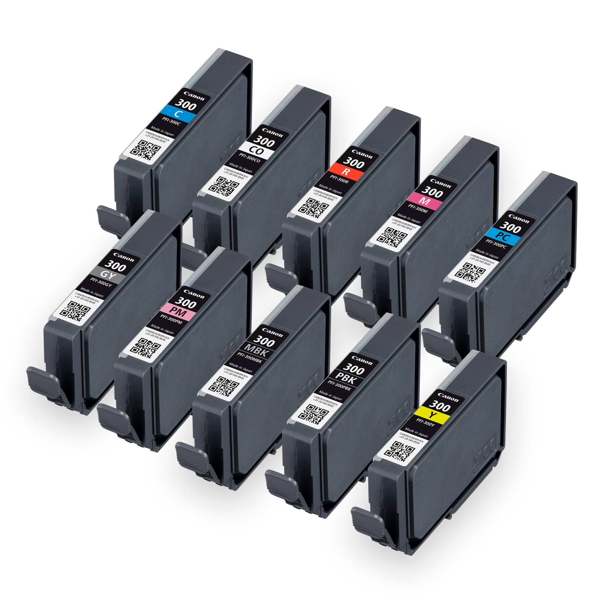 Canon PFI-300 Ink Cartridge - Multicolor, Pack Of 10 Colors Model 4192C007