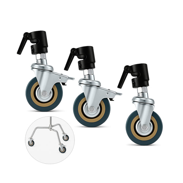 Kit 3 Ruedas Savage Pro Duty para Drop Stands 4"