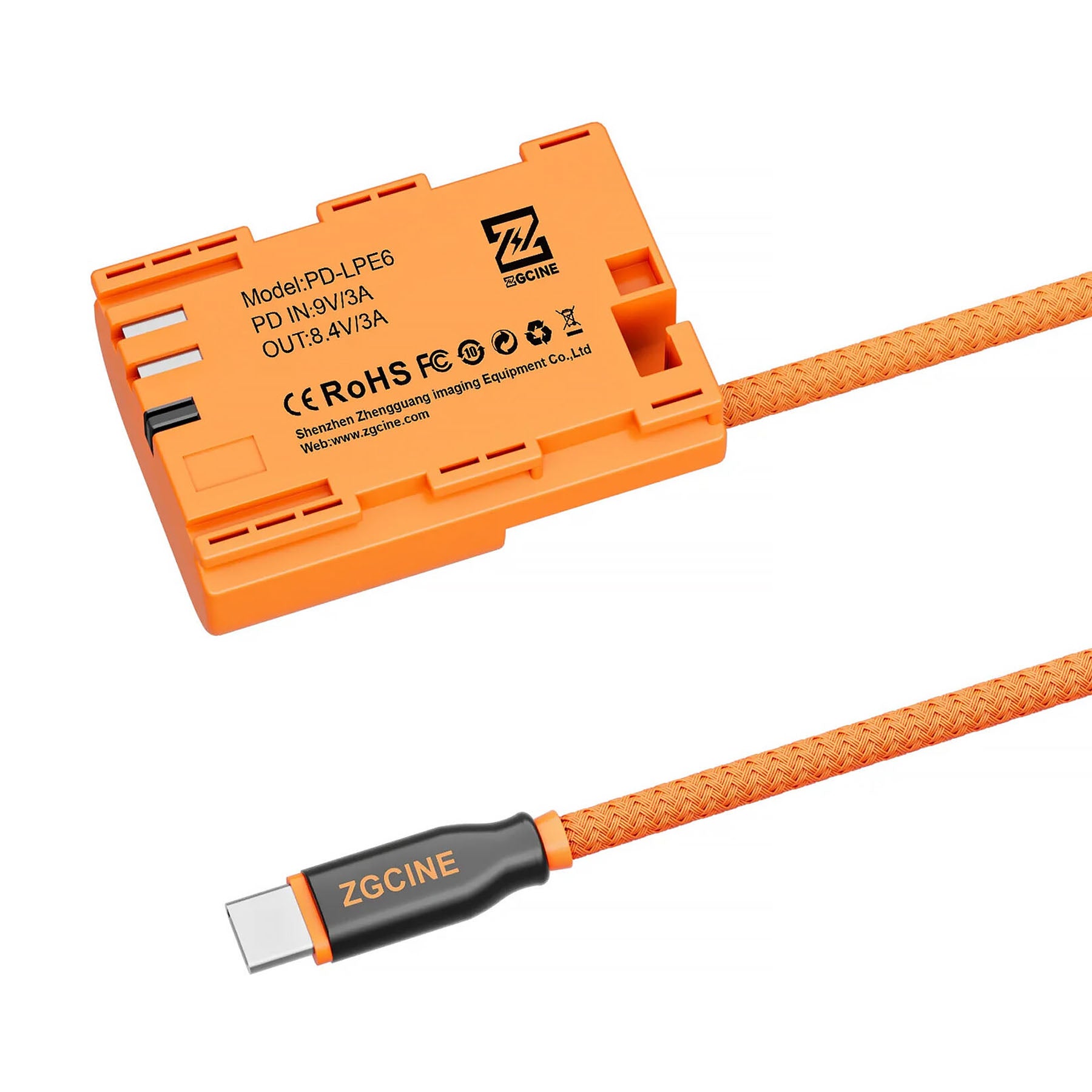 Cable ZGCINE de USB-C PD a Batería Falsa NPF