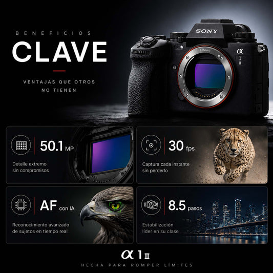 Cámara Sony Mirrorless Alpha a1 II Cuerpo