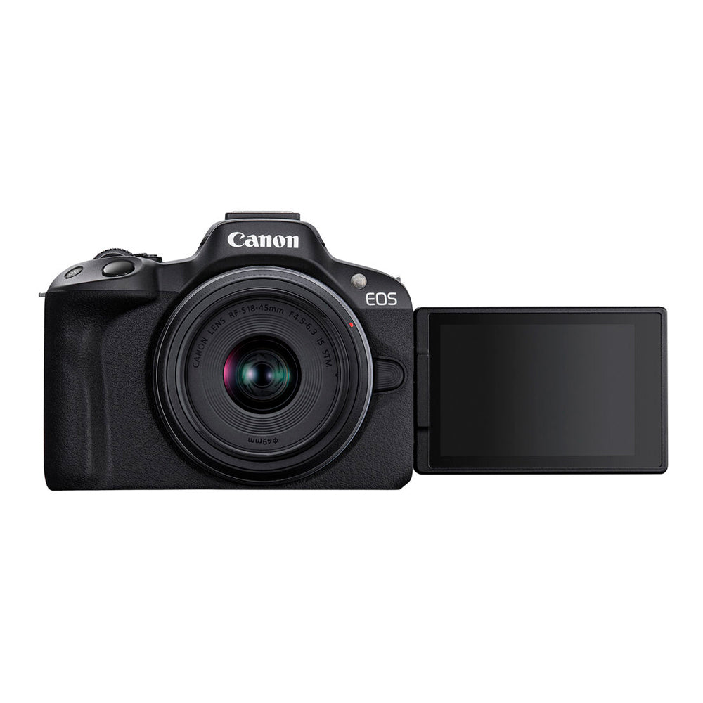 Cámara Canon Mirrorless EOS R50 con Lente RF-S 18-45mm IS STM