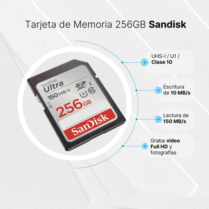 Tarjeta de memoria SanDisk Extreme PRO UHS-I microSDXC de 256GB con ad -  Foto del Recuerdo