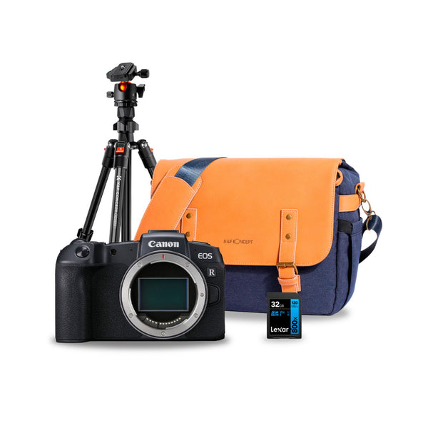 Kit Cámara Canon EOS RP con Memoria 32GB Mochila y Tripie K&F Concept - Profoto