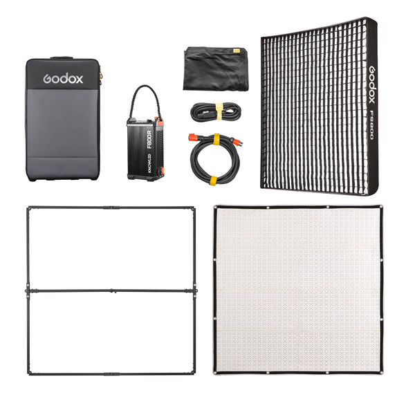 Kit Panel LED Flexible RGB Godox F8000R 120x120 cm con Accesorios