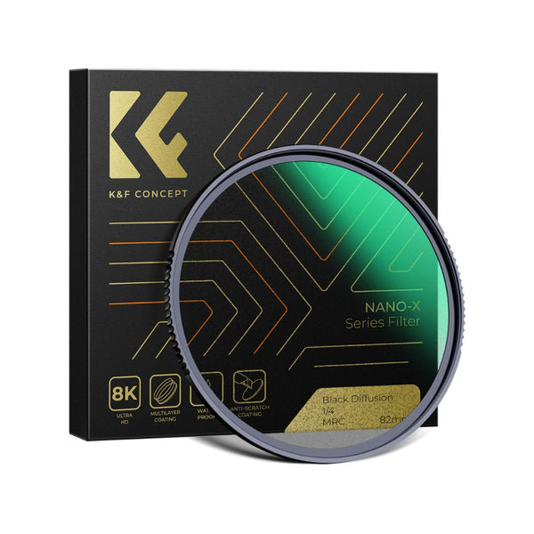 Filtro Black Mist ¼ K&F Concept 77mm WaterProof 28 capas de Recubrimiento Nano-X