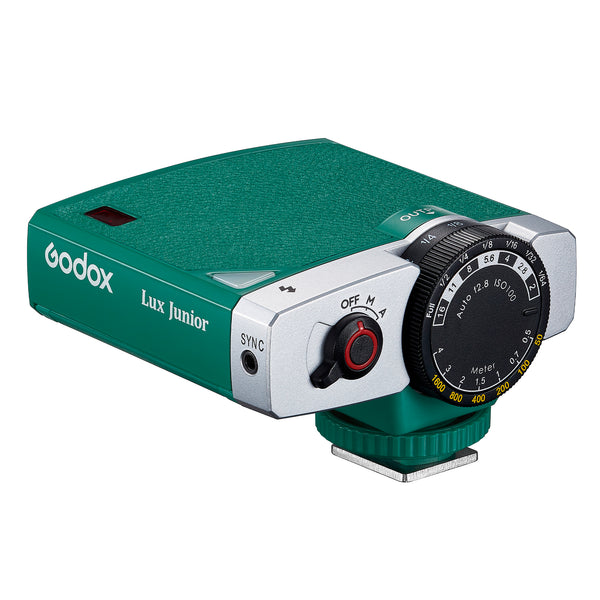 Flash Retro Godox Lux Junior para Cámaras Verde
