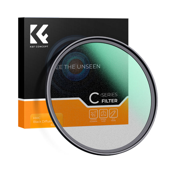 Filtro Black Mist ⅛ K&F Concept 58mm 18 Capas de Recubrimiento Multicapa Serie C