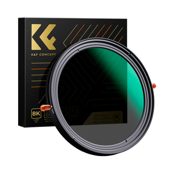 Filtro Densidad Neutra Variable CPL K&F Concept 77mm Serie Nano-X