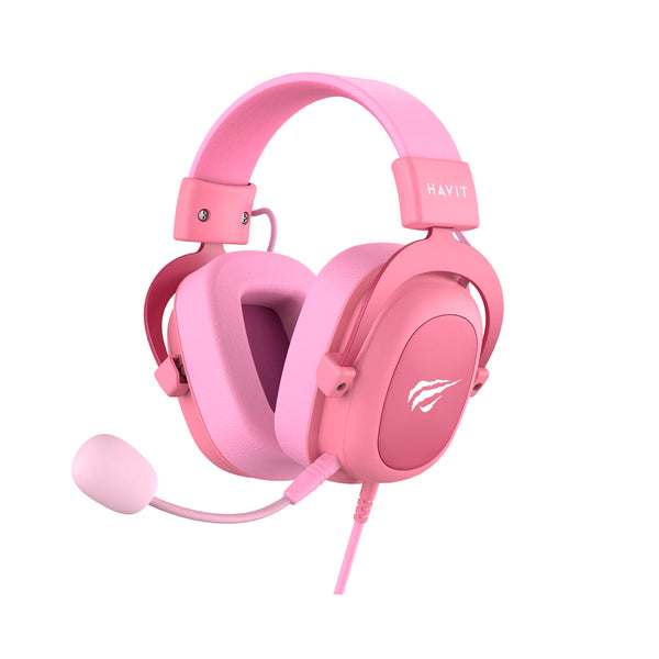 Audífonos Gamer Havit H2002D Micrófono 3.5 mm Ajustables - Rosa