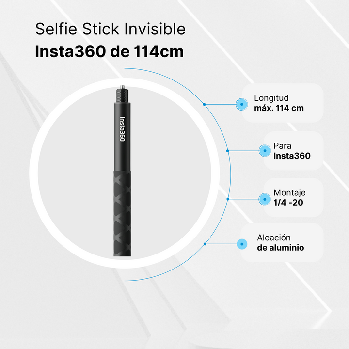 Selfie Stick Invisible Insta360 para Cámara ONE X/R/GO 114cm - Profoto