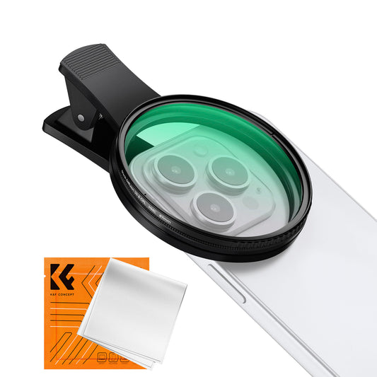 Kit Filtro K&F Concept 2en1 CPL Black Mist 67mm con Clip-on para Celular