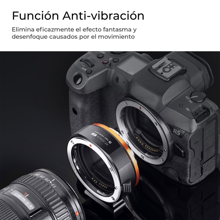 Adaptador de Lente K&F Concept para Canon EF/EF-S a EOS R con AF - PROFOTO