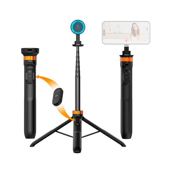 Tripie Selfie Stick 2 en 1 K&F Concept MS19 para Celular con MagSafe