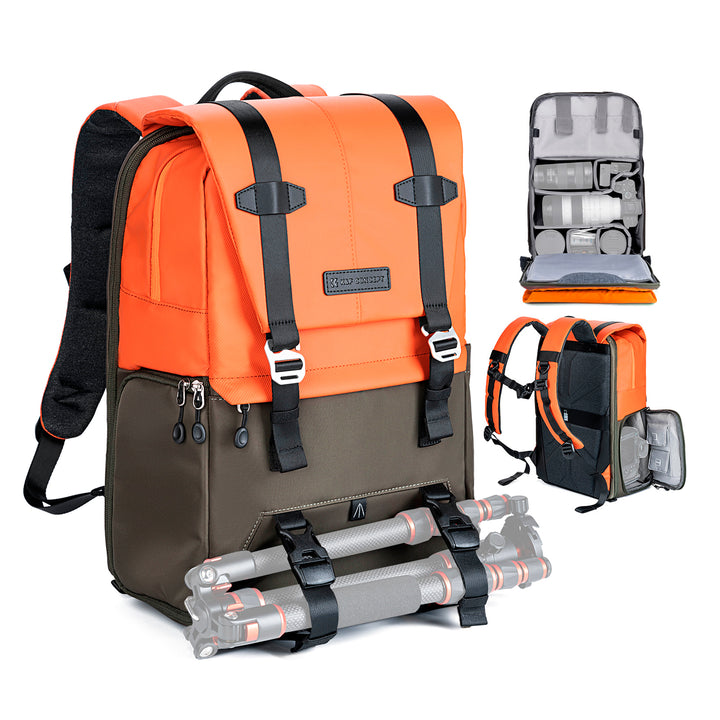 Mochila Backpack K&F Concept Beta 20L Impermeable Naranja - PROFOTO