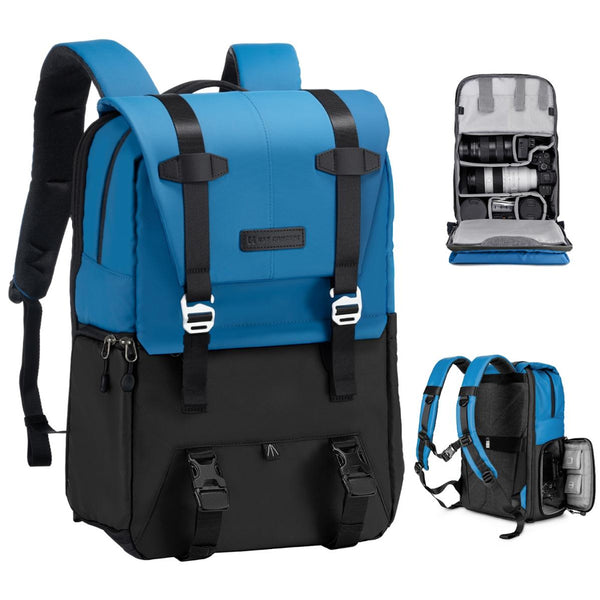 Mochila Backpack K&F Concept Beta 20L con Funda Impermeable Azul