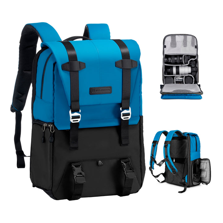 Mochila Backpack K&F Concept Beta 20L con Funda Impermeable Azul - PROFOTO