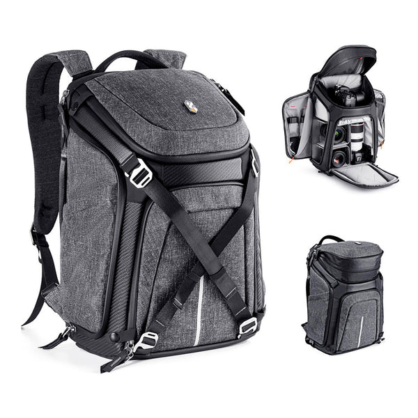 Mochila Backpack K&F Concept Alpha 25L con Correa Desmontable Carbón