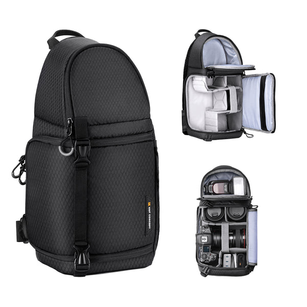 Mochila de Hombro K&F Concept Sling 10L Impermeable 2 en 1