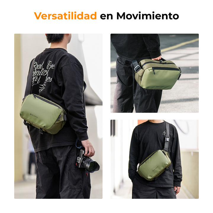 Mochila de Hombro K&F Concept Alpha Sling 10L Verde - PROFOTO