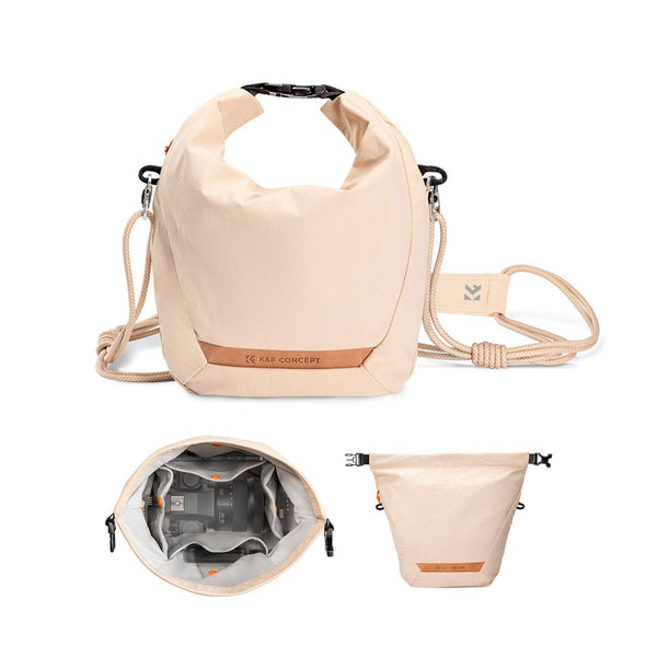 Bolso Sling K&F Concept Urban Wander 5L Beige