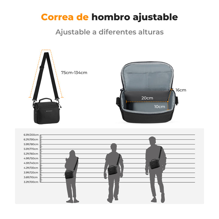 Mochila de hombro K&F Concept Sling Bag 5L Negro - PROFOTO