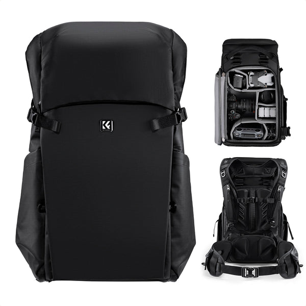 Mochila Backpack Impermeable K&F Concept Star Wander 30L - Negro