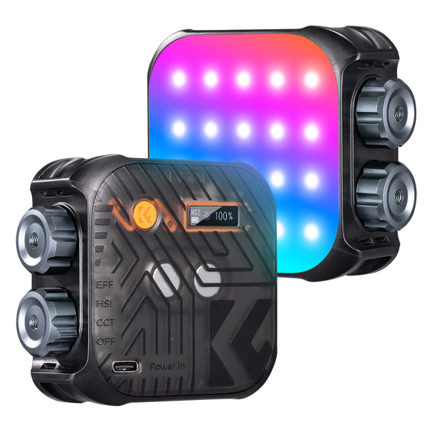 Lámpara LED Bicolor K&F Concept L01 Portátil Recargable - Negro