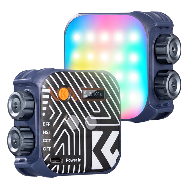 Lámpara LED Bicolor K&F Concept L01 Portátil Recargable -Azul