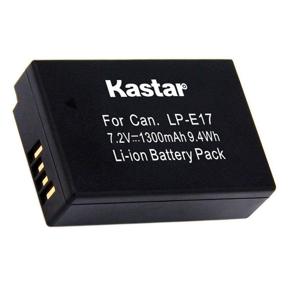 Never Miss A Shot: Kastar Dual LCD Charger & Battery Kit For Canon LP-E17 (Rebel T7i, T7, Etc.)