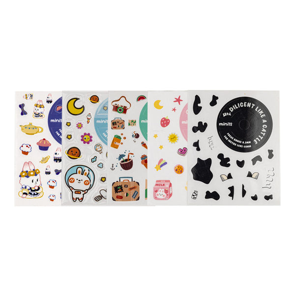 Kit de 5 Calcomanías para Funda de Cámara Instantánea Instax Mini 12