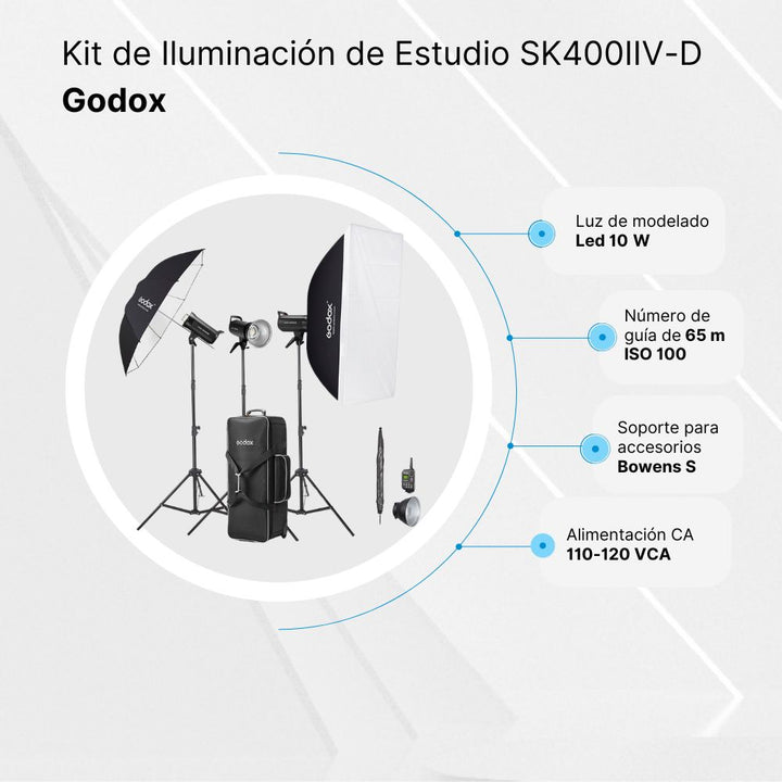 Kit de Iluminación de Estudio Godox SK400IIV-D - Profoto