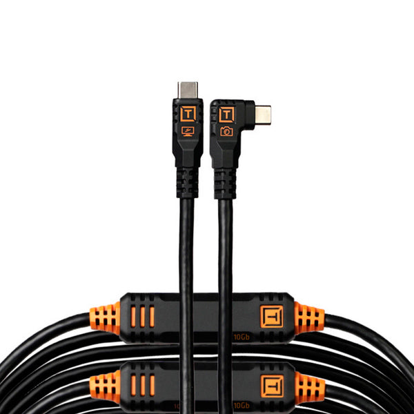 Cable TetherPro Optima USB-C Right Angle 9.5m + LeverLook Tether Tools - Negro